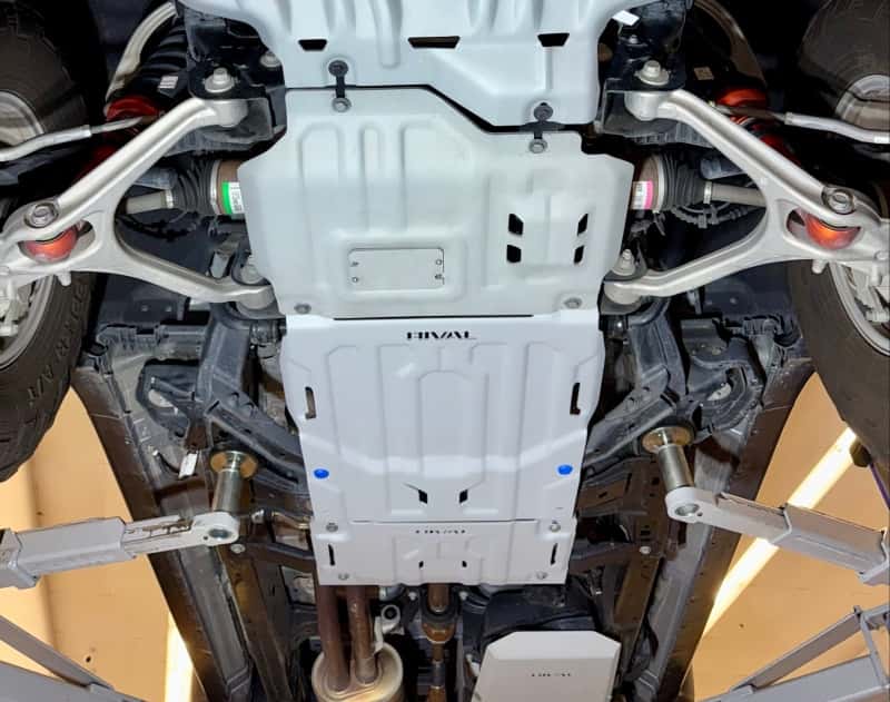 Rival 4x4 — Rival 2024-2026 Ford Ranger Ford Ranger Raptor Aluminum Transfer Case Skid Plate - view 3