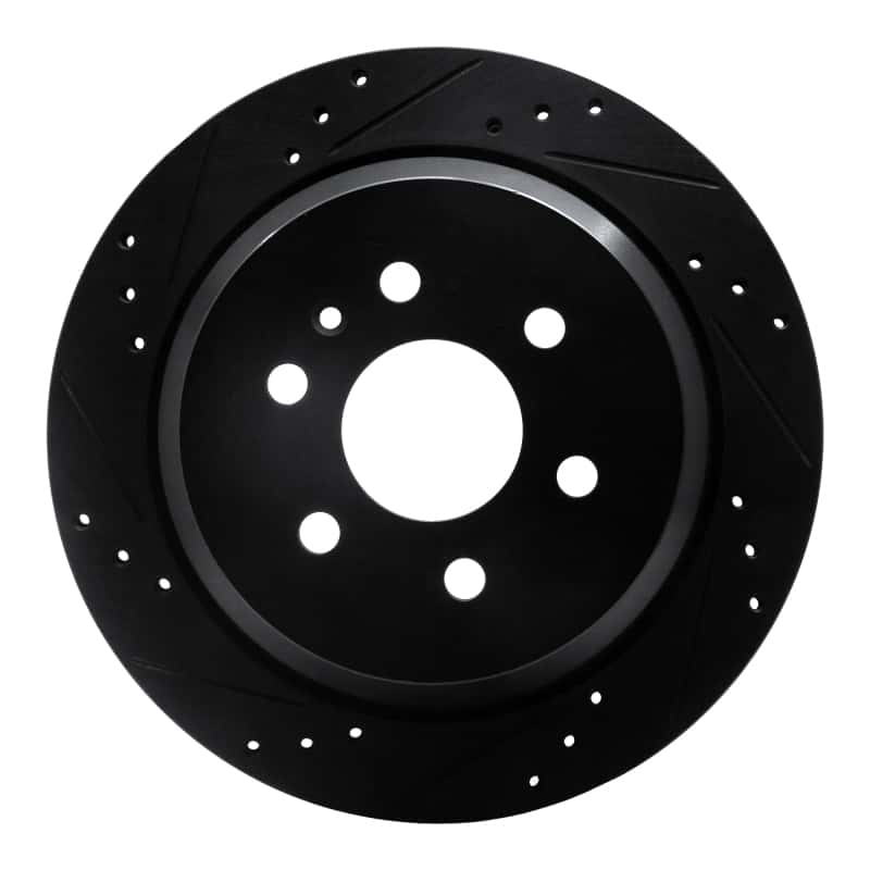R1 Concepts — R1 15-20 Chevrolet Colorado Rear Left Drilled & Slotted Black Brake Rotor
R1 Brake Rotor Drill - view 1