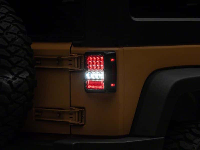 Raxiom — Raxiom 07-18 Jeep Wrangler JK Axial Series Lux LED Tail Lights- Blk Housing (Clear Lens)
Lights - view 6