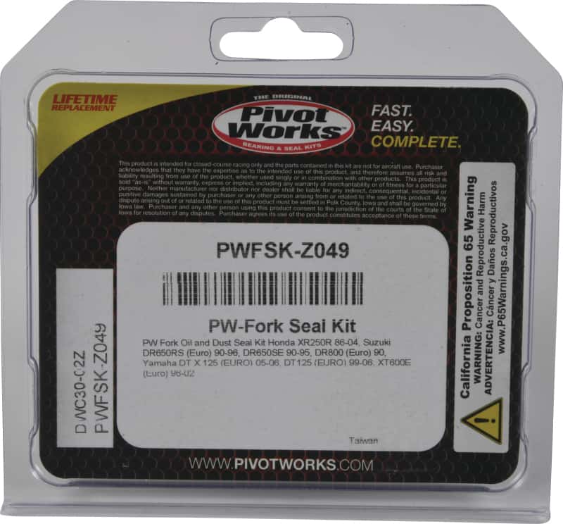 Pivot Works — Pivot Works 86-04 Honda XR250R Fork Oil & Dust Seal Kit - view 5