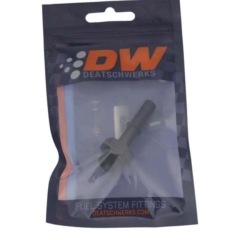DeatschWerks — DeatschWerks 6AN ORB Male to 5/16in Male EFI Quick Connect Adapter - Anodized Matte Black
Lines & Fittings - view 2