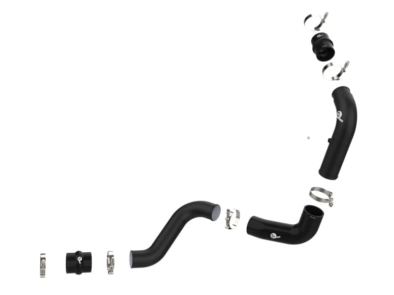 aFe — aFe 20-23 GM Diesel Trucks V8 6.6L L5P BladeRunner 3in Aluminum Hot Charge Pipe - Black
Hot Charge Pipe - view 2