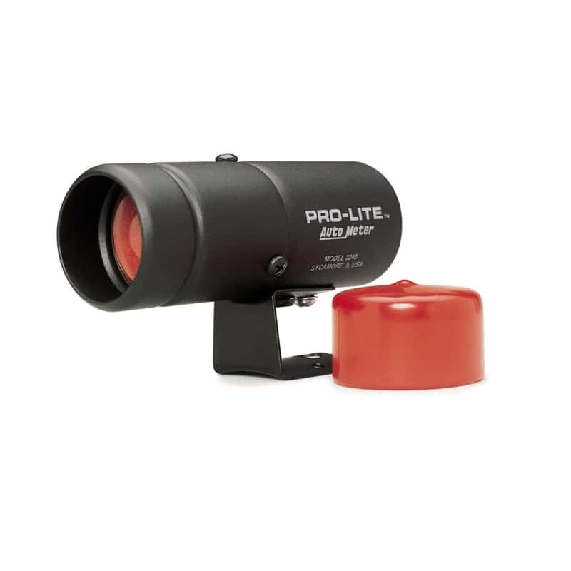 AutoMeter — Autometer Pro-Lite Warning Light *SWITCH REQUIRED* (black case, red lens, red night cover)
Wrn Lt BLK Pro Lite - view 1