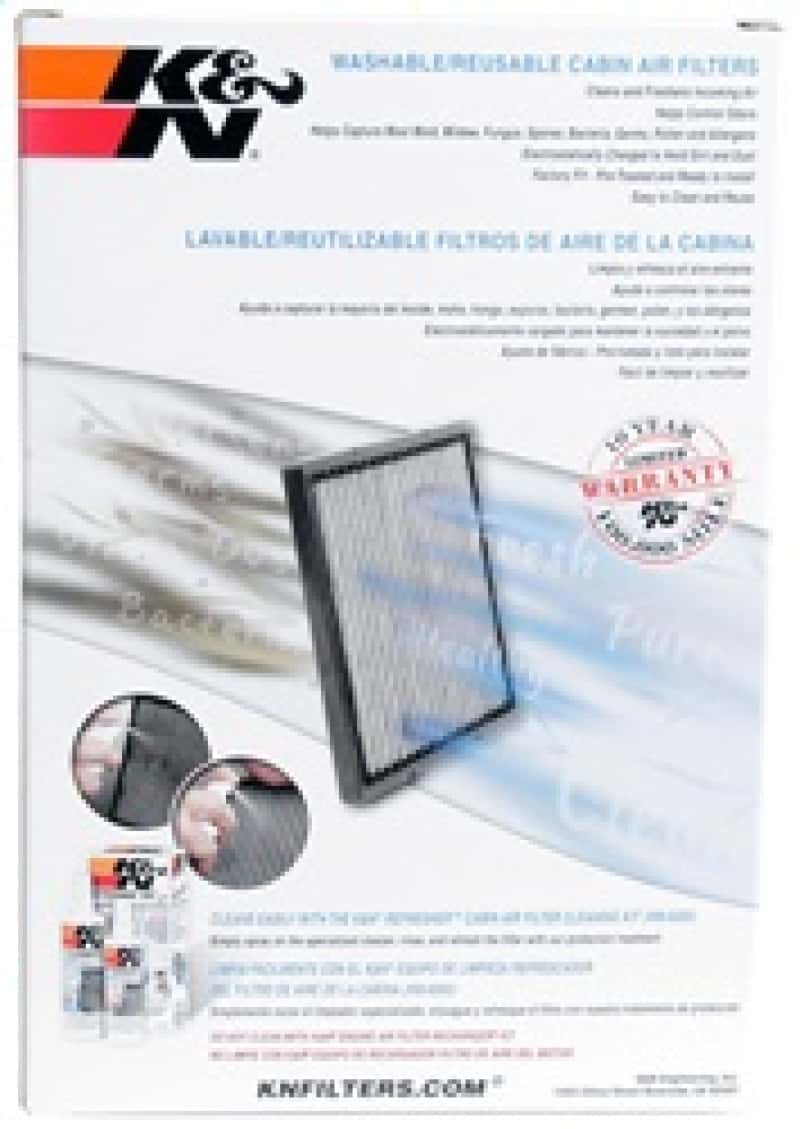 K&N Engineering — K&N 13-17 Subaru BRZ 2.0L H4 F/I Cabin Air Filter - view 7