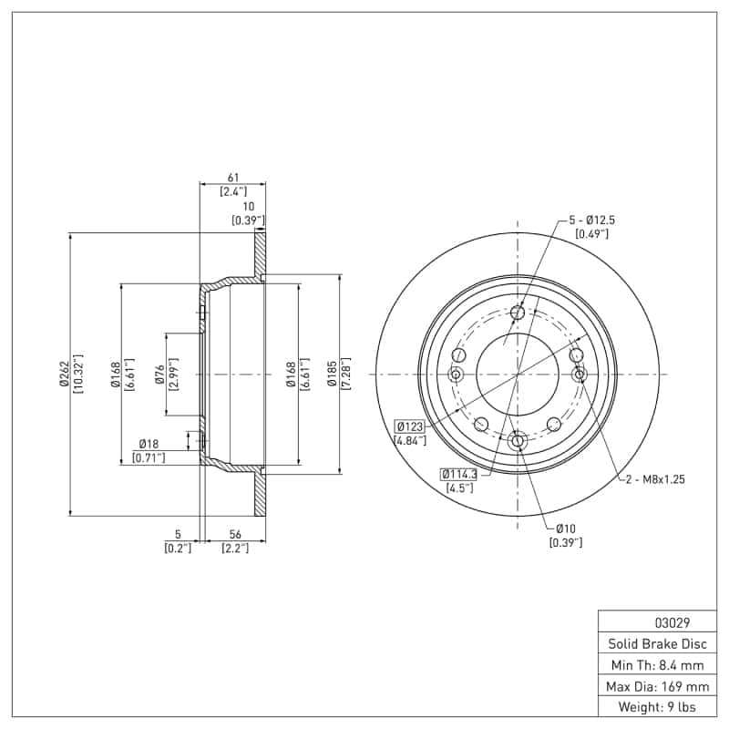 DFC — DFC 09-16 Hyundai Tucson Rear GeoSPEC Coated Rotor
DFC Brake Rotor - view 2