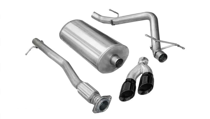CORSA Performance — Corsa 2009-2009 Chevrolet Silverado Crew Cab/Short Bed 1500 4.8L V8 Black Sport Cat-Back Exhaust
Exhaust - view 3