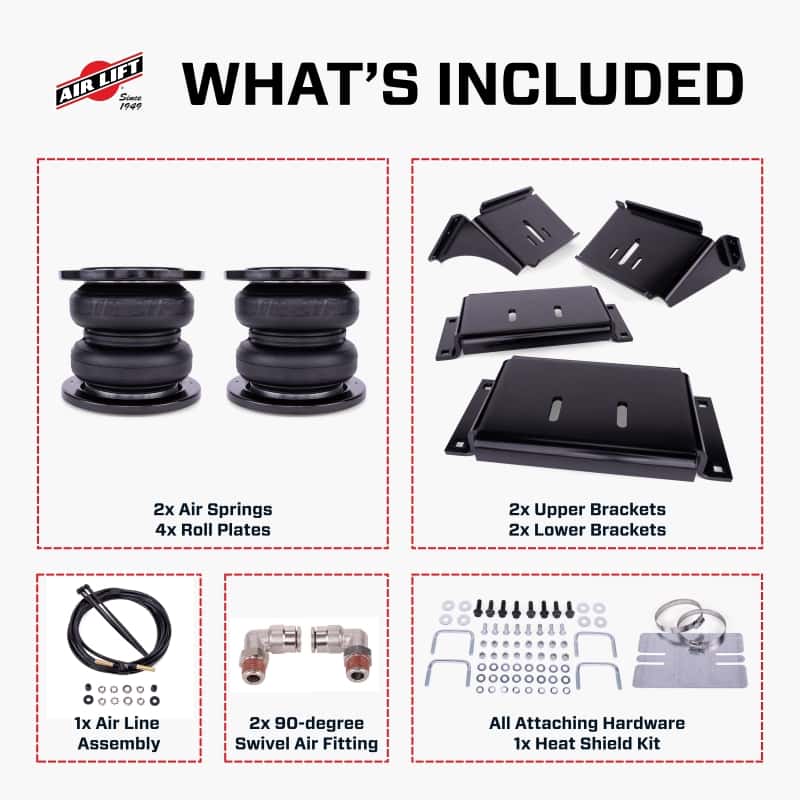Air Lift — Air Lift LoadLifter 7500 XL Ultimate Air Spring Kit 16-25 Chevy/GMC Silverado/Sierra 3500HD
Load-Leveling Kit - view 11