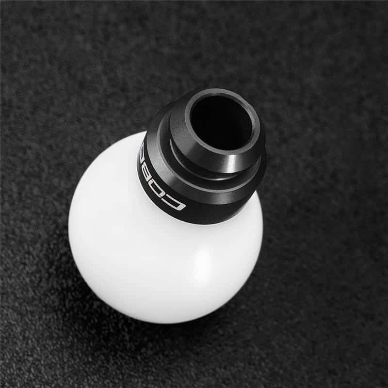 COBB — Cobb Subaru 5-Speed COBB Knob - White Knob w/ Stealth Black - view 3