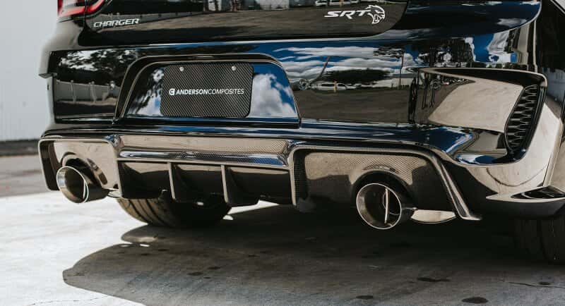 Anderson Composites — Anderson Composites 15-21 Dodge Charger Widebody MB Carbon Fiber Rear Diffuser
Carbon diffuser - view 6