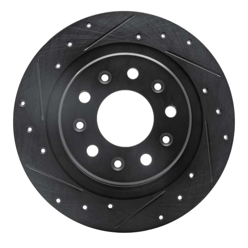 R1 Concepts — R1 2016-2025 Buick Envista Rear Left Drilled & Slotted Black Brake Rotor
R1 Brake Rotor Drill - view 1