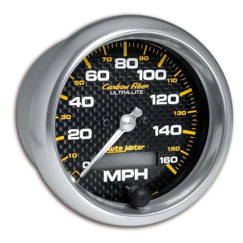 AutoMeter — Autometer Carbon Fiber 85.7mm 160MPH Range Speedometer Elect. Programmable Gauge
GA 3.4" SPD ELEC CF - view 2