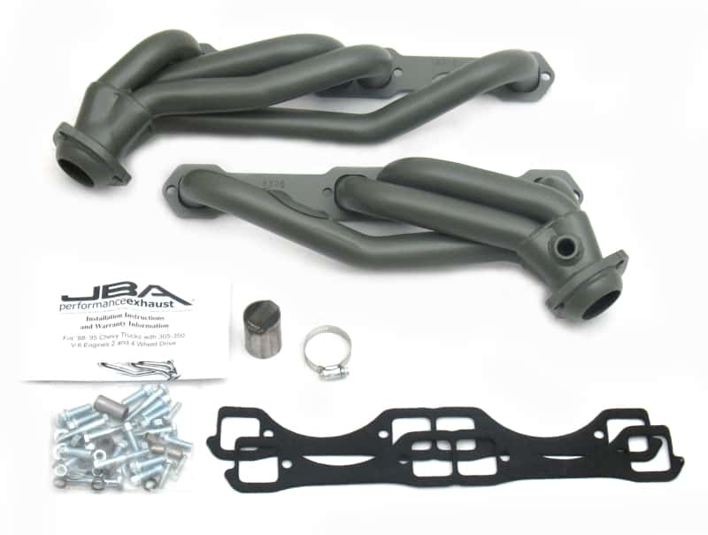 JBA — JBA 86-95 GM Truck 5.0L/5.7L SBC w/o A.I.R. 1-1/2in Primary Ti Ctd Cat4Ward Header
Exhaust Header - view 1