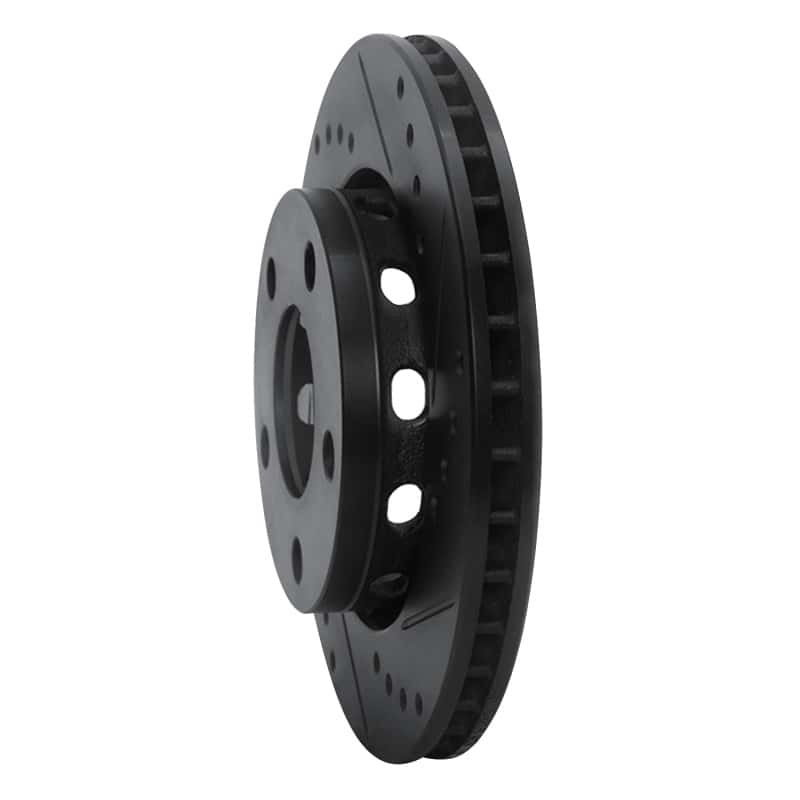 R1 Concepts — R1 00-02 Audi S4 Rear Right Drilled & Slotted Black Brake Rotor
R1 Brake Rotor Drill - view 2