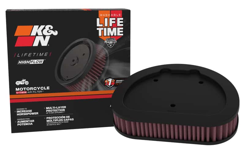 K&N Engineering — K&N Replacement Air Filter 1.625in H x 7.5in L for Harley-Davidson
Air Filter - view 6