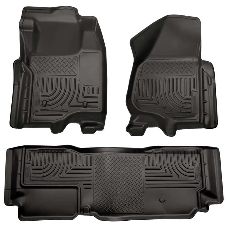 Husky Liners — Husky Liners 11-12 Ford SD Super Cab WeatherBeater Combo Black Floor Liners (w/o Manual Trans Case)
Floor Liners - view 2