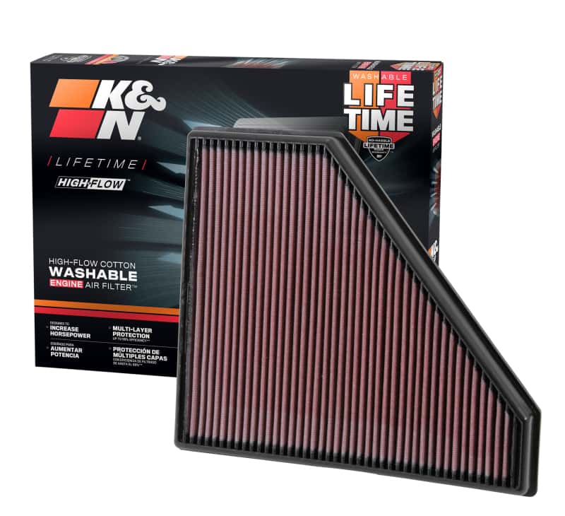 K&N Engineering — K&N Replacement Panel Air Filter 12.313in OS L x 10.313in OS W x 1.188in H for 13-14 Cadillac ATS
Replacement Air Filt
Air Filter - view 6