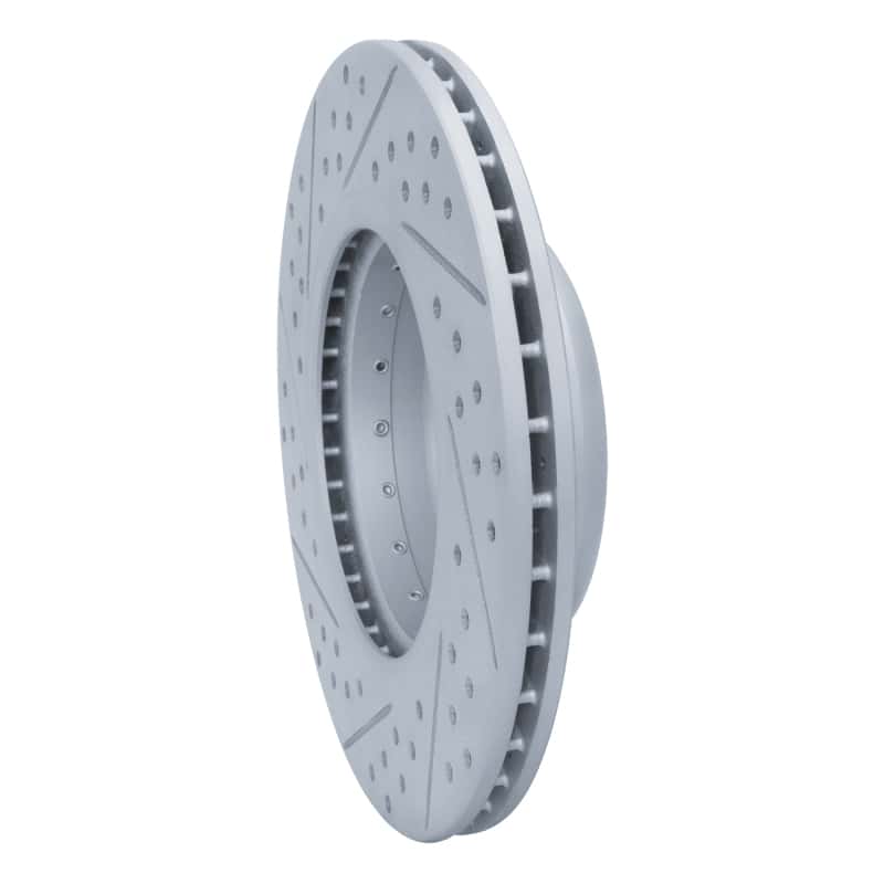 R1 Concepts — R1 09-16 BMW Z4 Front Right Drilled & Slotted Geo-Carbon Rotor - view 4