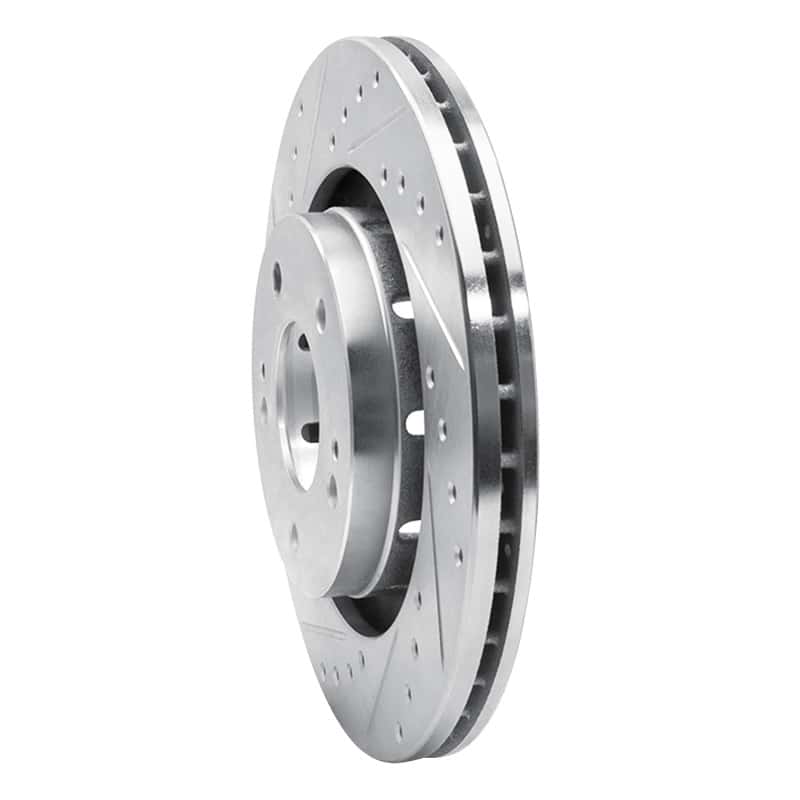 R1 Concepts — R1 05-22 Mitsubishi Outlander Front Left Drilled & Slotted Silver Brake Rotor
R1 Brake Rotor Drill - view 2