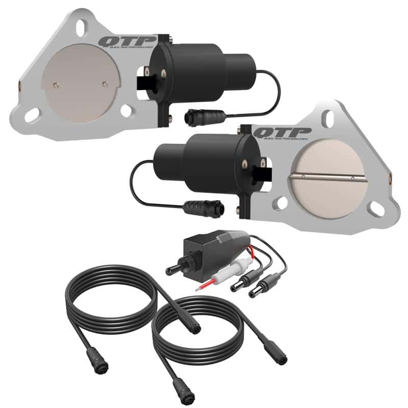 QTP — QTP 3in Bolt-On QTEC Dual Electric Cutout Valves - Pair - view 4