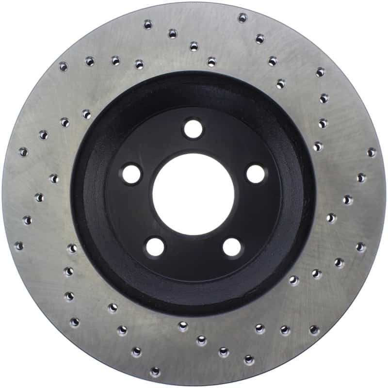 Stoptech — StopTech Power Slot 05-10 Mustang GT V8-4.6L Front Right Drilled Rotor
Cross Drilled Rotor - view 2