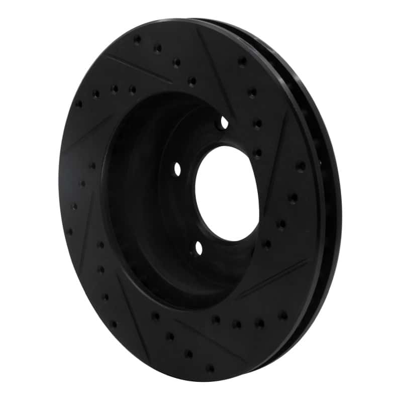R1 Concepts — R1 90-97 Jaguar XJ6 Front Left Drilled & Slotted Black Brake Rotor
R1 Brake Rotor Drill - view 4