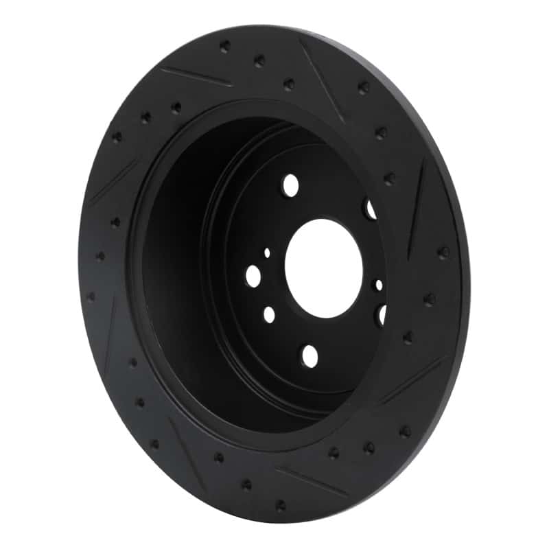 R1 Concepts — R1 09-15 Toyota Venza Rear Left Drilled & Slotted Black Brake Rotor
R1 Brake Rotor Drill - view 4