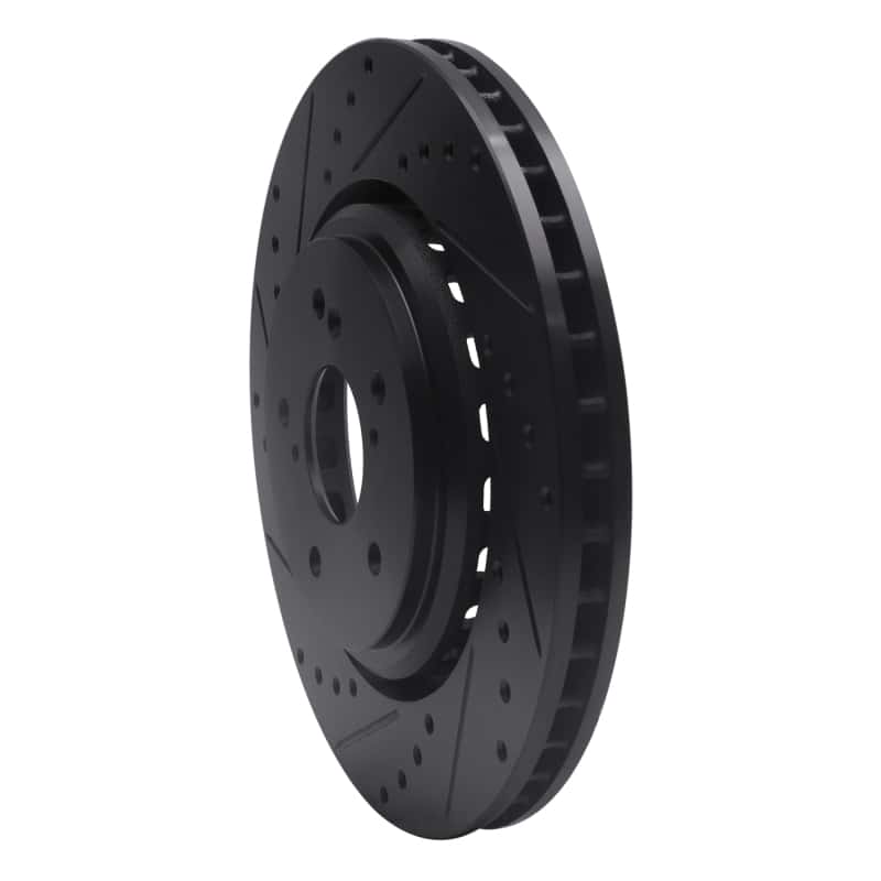 R1 Concepts — R1 14-20 Acura TLX Front Left Drilled & Slotted Black Brake Rotor
R1 Brake Rotor Drill - view 2