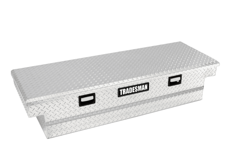 Tradesman — Tradesman Aluminum Single Lid Cross Bed Truck Tool Box (63in.) - Brite - view 2
