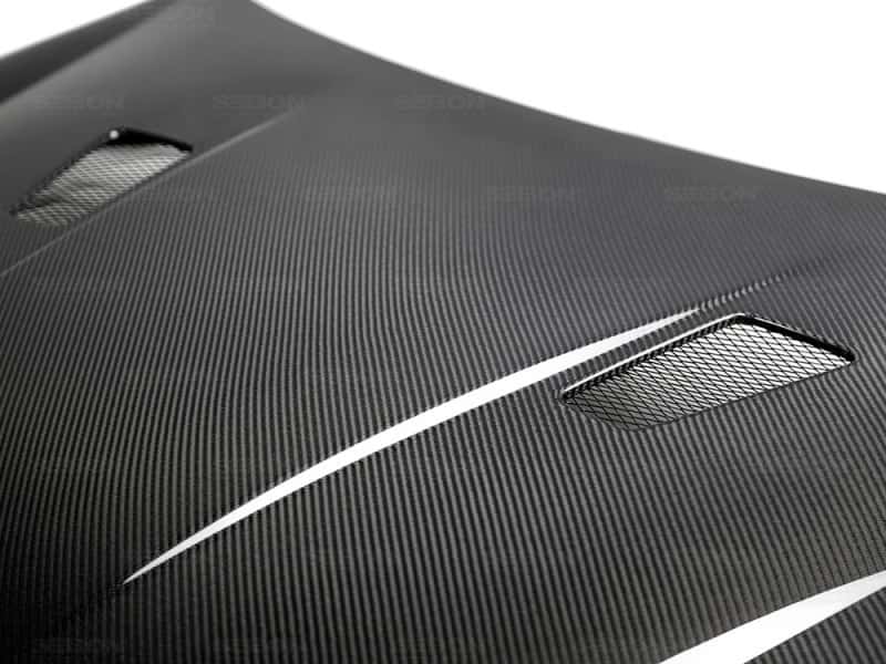 Seibon — Seibon 10-11 VW Golf GTI 5K/MK6 TM Carbon Fiber Hood w/ Shaved Emblem - view 3