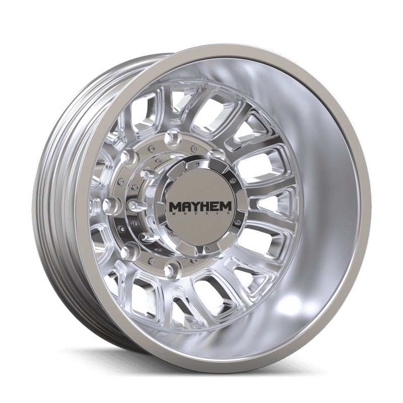 Mayhem — Mayhem 8107D Cogent Dually 17x6.5 / 8x165.1 BP / -142mm Offset / 121.3mm Hub Polished Wheel
MAYHEM 8107D - view 1