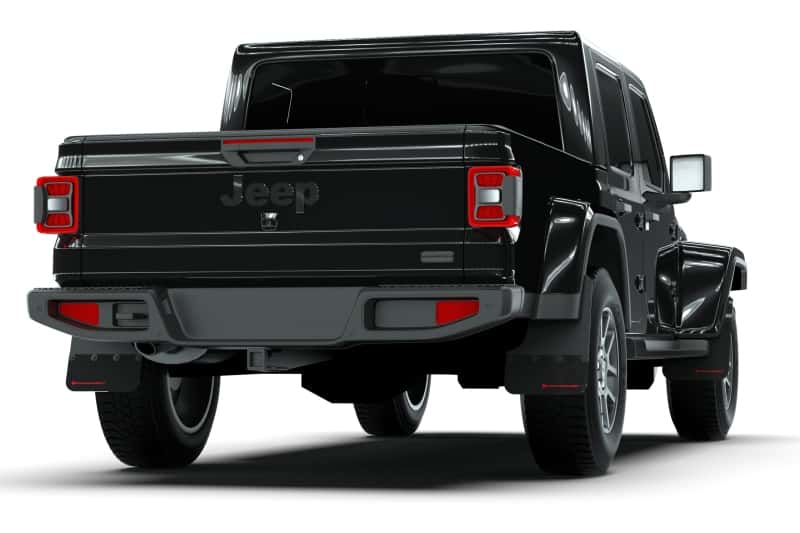 Rally Armor — Rally Armor 19-25 Jeep Gladiator JT (Incl. Overland/Sport/Sport S) Black Mud Flap w/Met. Black Logo
Mud Flap - view 3