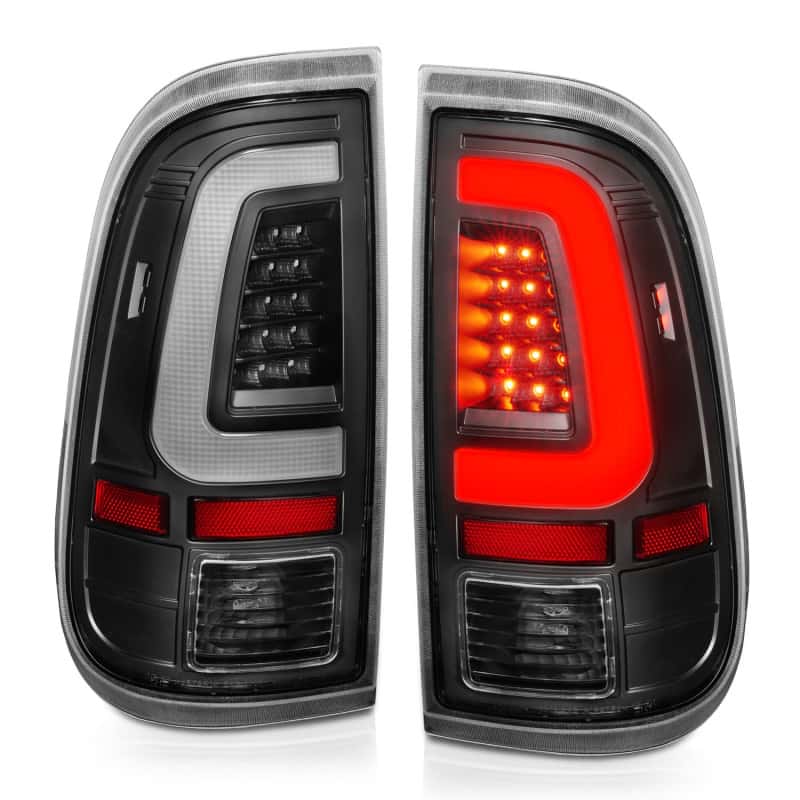 ANZO — ANZO 2008-2016 Ford F-250 LED Taillights Black Housing Clear Lens (Pair) - view 3