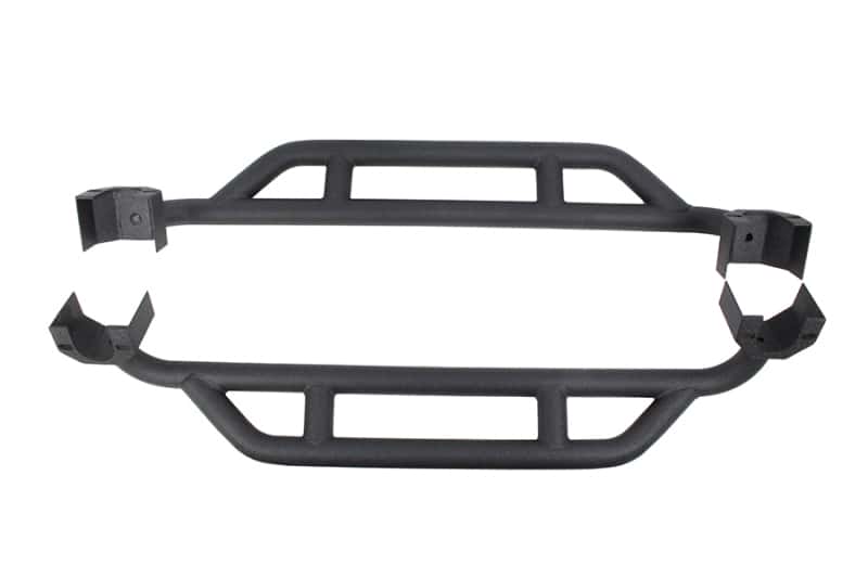 Fishbone Offroad — Fishbone Offroad 07-18 Jeep JK 2 Door Wrangler JK Steel Rock Sliders - Blk Textured Powdercoat - view 1