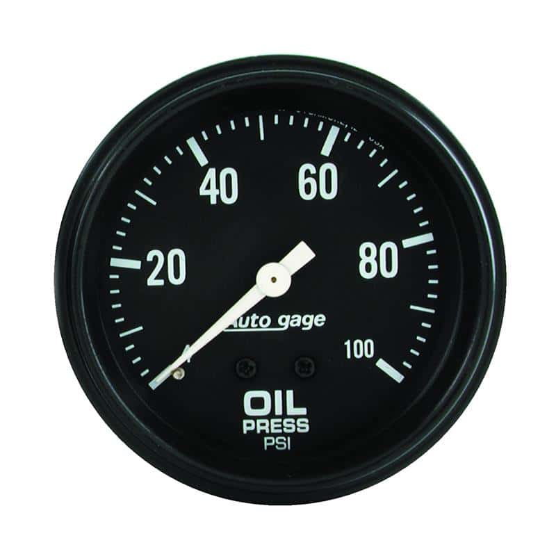 AutoMeter — Autometer AutoGage 2-5/8in Mechanical Black 0-100 PSI Oil Pressure Gauge
GA 2.6" OILP M AG - view 2