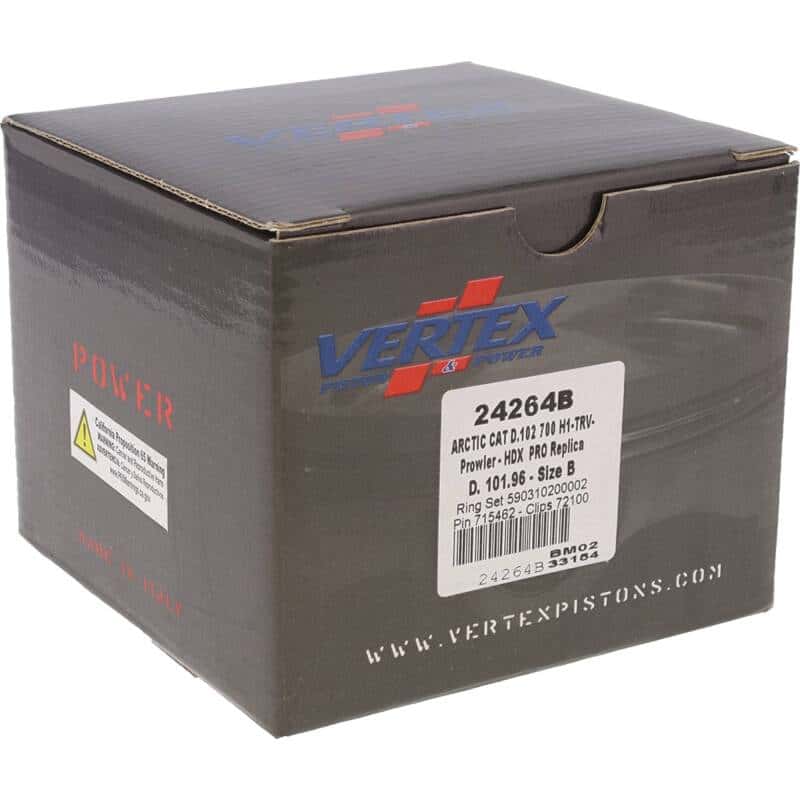 Vertex Pistons — Vertex Piston 08-11 Arctic Cat 700 H1 EFI 700cc Forged Replica Piston Kit - view 5