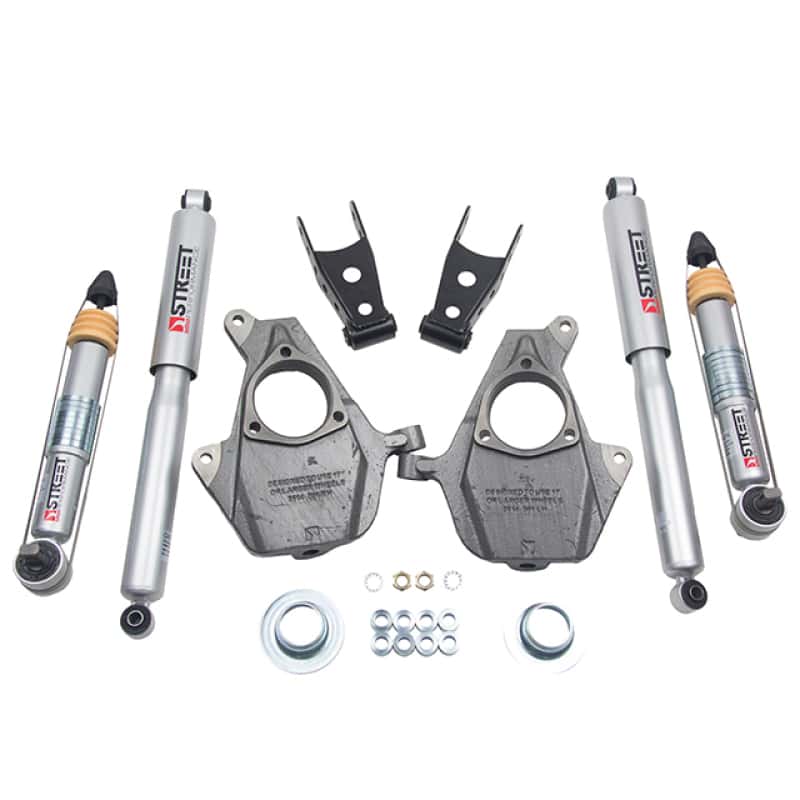 Belltech — Belltech LOWERING KIT 16.5-18 Chevy Silverado/Sierra All Cab 2in F / 2or3in R w/ Street Perf Shocks
LOWERING KIT - view 1