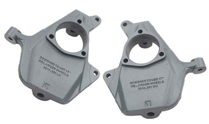 Belltech — Belltech 2019 Silverado / Sierra Dbl / Crew cab / Short bed 2in. Drop Spindle Drop Spindle Set
DROP SPINDLE SET - view 3
