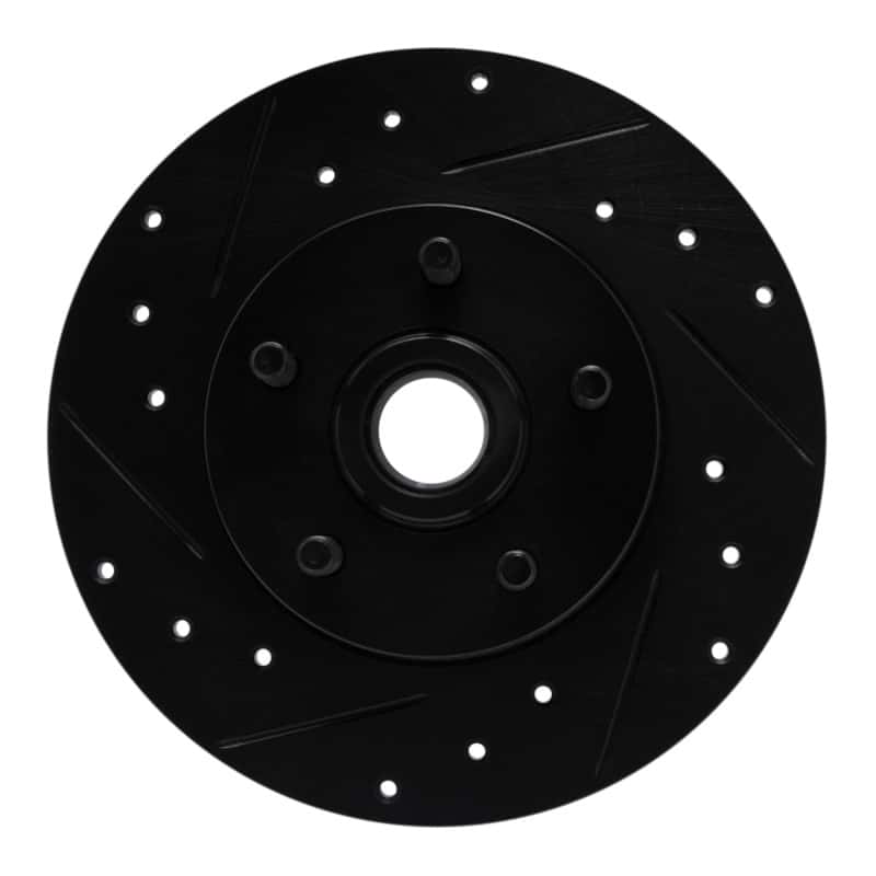 R1 Concepts — R1 84-87 Pontiac Fiero Front Left Drilled & Slotted Black Brake Rotor
R1 Brake Rotor Drill - view 1