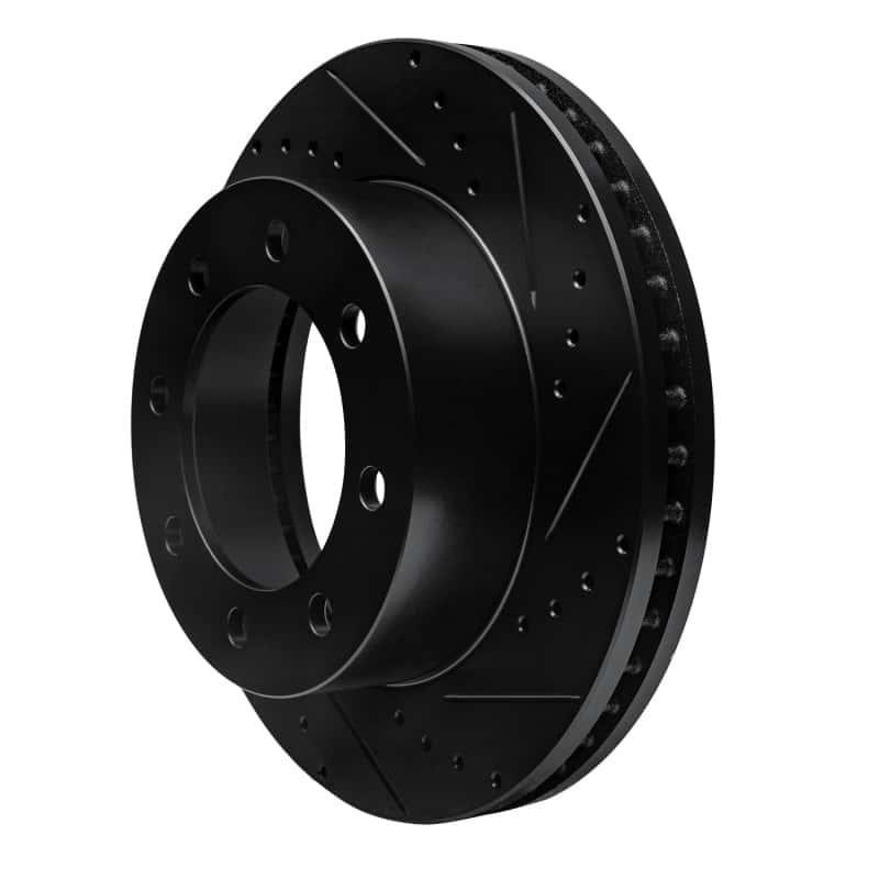 R1 Concepts — R1 05-12 Ford F-250 4WD (Super Duty) Front Right Drilled & Slotted Black Brake Rotor
R1 Brake Rotor Drill - view 2