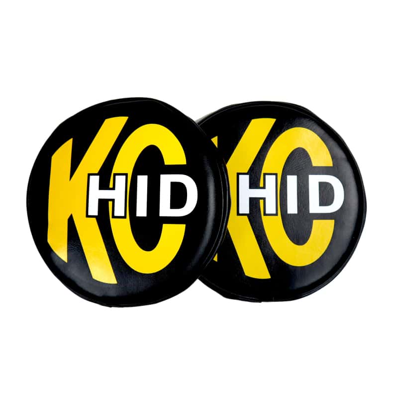 KC HiLiTES — KC HiLiTES 8in. Round Soft Cover HID (Pair) - Black w/Yellow Brushed KC Logo
Accessories - view 8