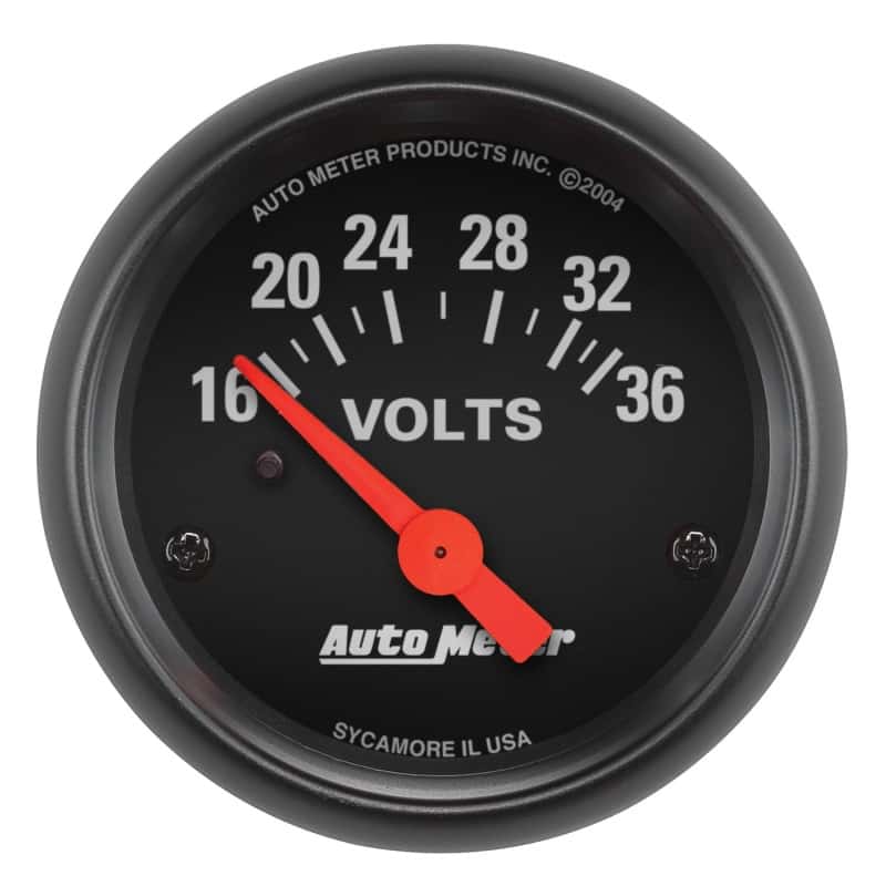AutoMeter — Autometer Z-Series 2-1/16in 16-36 Volts Electric Voltmeter Gauge
GA 2" VOLT 36V Z - view 2