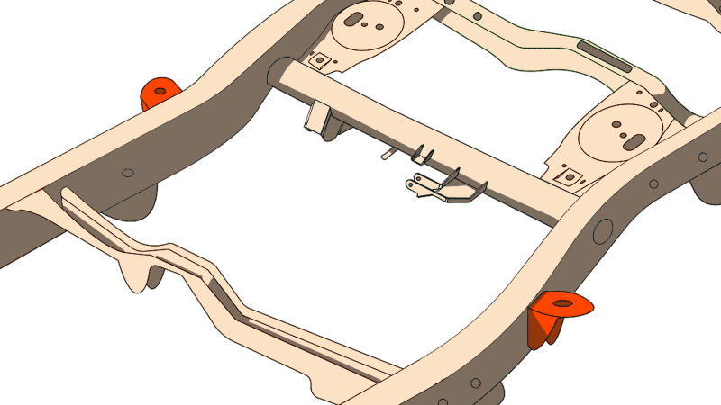 RustBuster — Rust Buster 4Runner & FJ Cruiser Middle Body Frame Mount - view 2