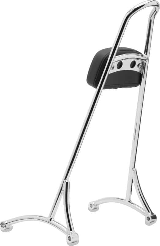 Burly Brand — Burly Brand Tall Sissy Bar 20in - Chrome - view 2