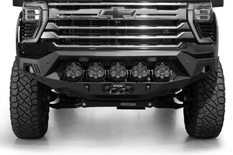 Addictive Desert Designs — Addictive Desert Designs 2024+ Chevy Silverado 2500/3500 Bomber HD Front Bumper
Bumper- Front - view 4