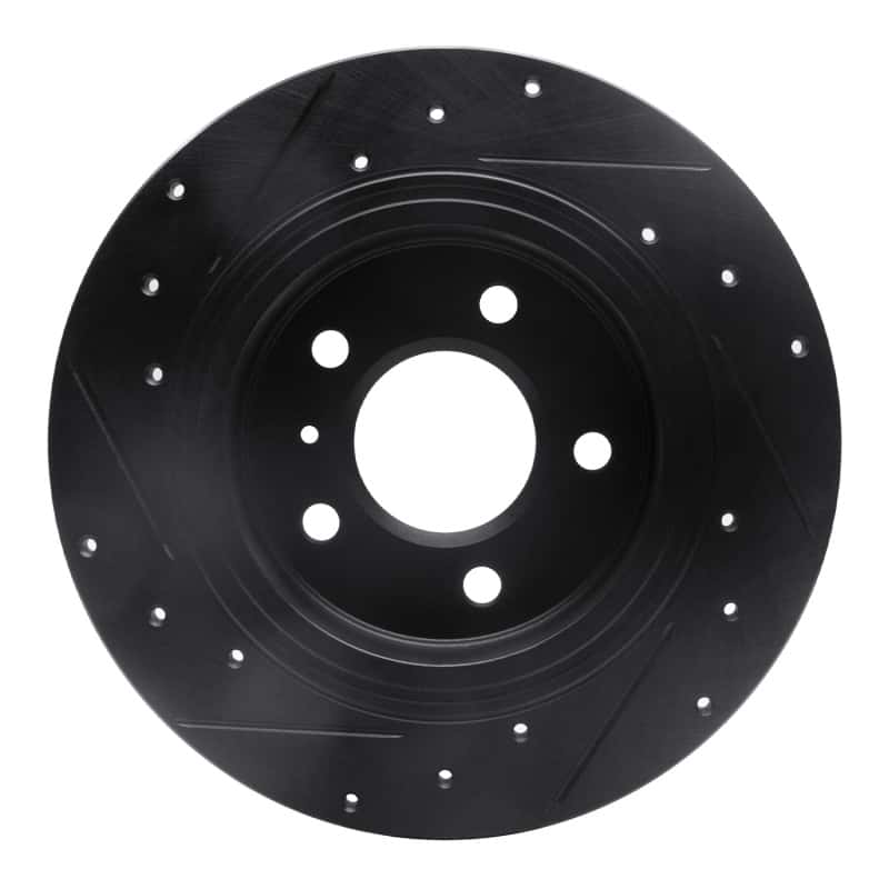 R1 Concepts — R1 06-11 Buick Lucerne Rear Right Drilled & Slotted Black Brake Rotor
R1 Brake Rotor Drill - view 5