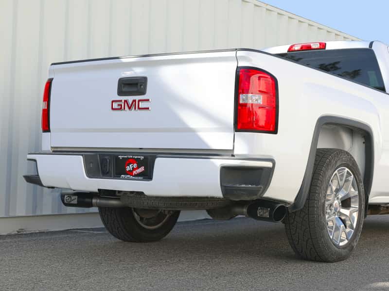 aFe — aFe Gemini XV 3in 304 SS Cat-Back Exhaust w/ Cutout 09-18 GM Trucks 4.3L/4.8L/5.3L w/ Black Tips
Cat-Back Exhaust - view 8