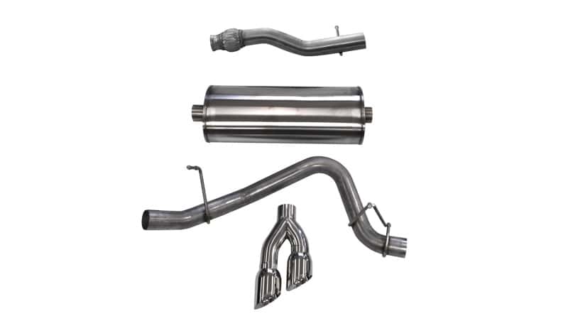 CORSA Performance — Corsa 2015-2020 GMC Yukon XL 1500 5.3L V8 3in Cat-Back Single Side Exit Twin 4in Polished Tips
Exhaust - view 1