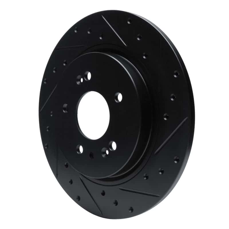 R1 Concepts — R1 -25 Hyundai Santa Fe Rear Right Drilled & Slotted Black Brake Rotor
R1 Brake Rotor Drill - view 2