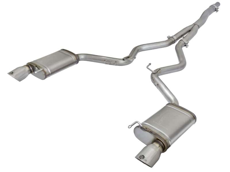 aFe — aFe MACHForce XP Exhausts Cat-Back SS-304 EXH w/ Polished Tips 15-16 Ford Mustang EcoBoost 2.3L (t)
Cat-Back Exhaust - view 1