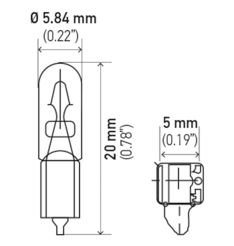 Hella — Hella Bulb 2723 12V 23W W2X46D T15
2723 Incan Bulb - view 4